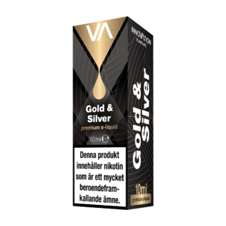 INNOVATION Gold & Silver E-juice has a strong flavour of traditional English tobacco and black tea aftertaste.